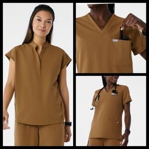 ***ISO FIGS earth scrub top